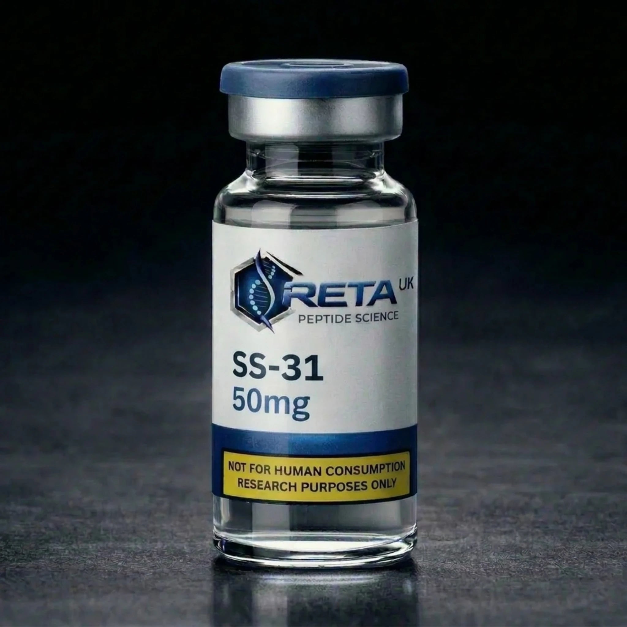 SS-31 Elamipretide mitochondrial-targeted research peptide vial 50mg — RETA UK