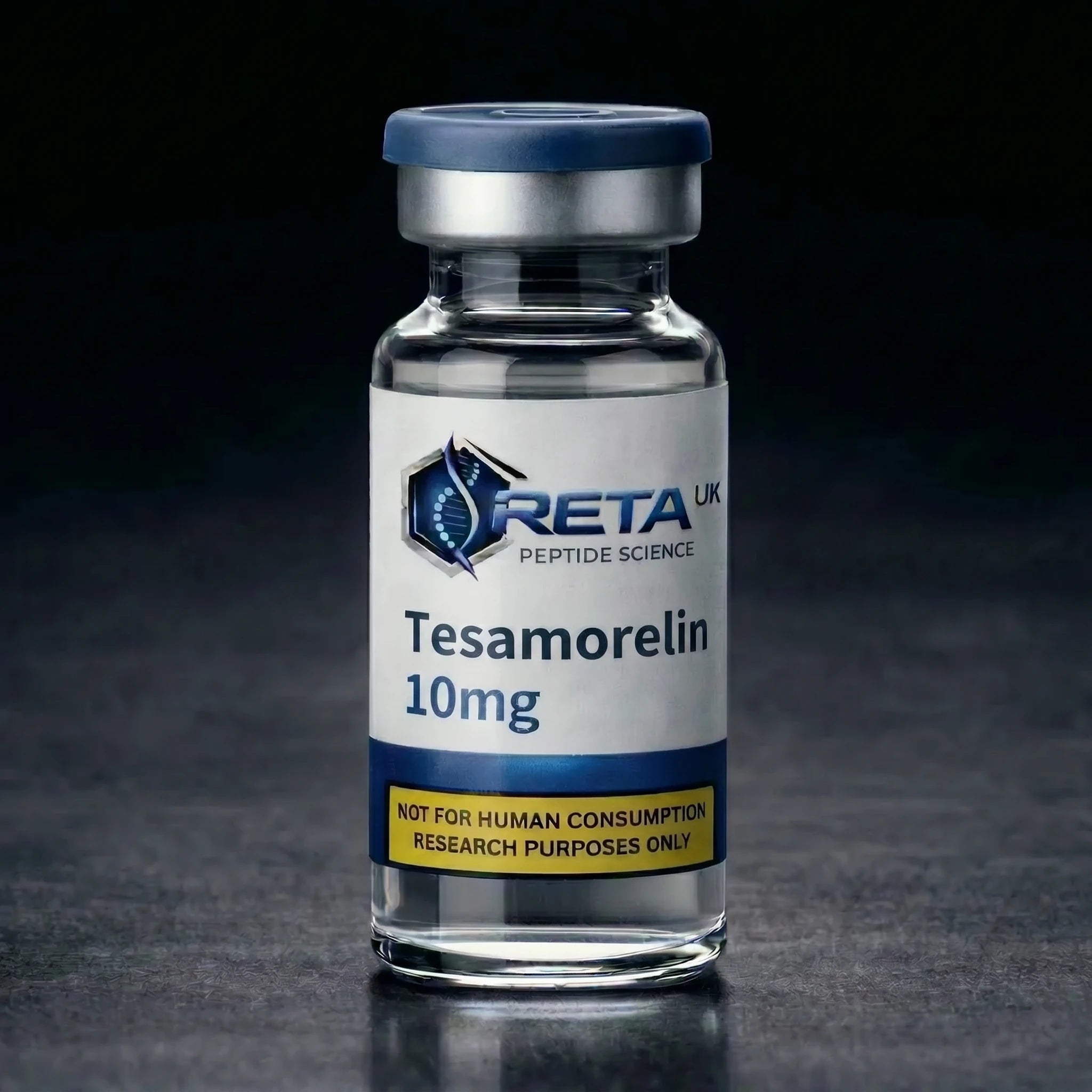 Tesamorelin GHRH analogue research peptide vial 10mg — RETA UK